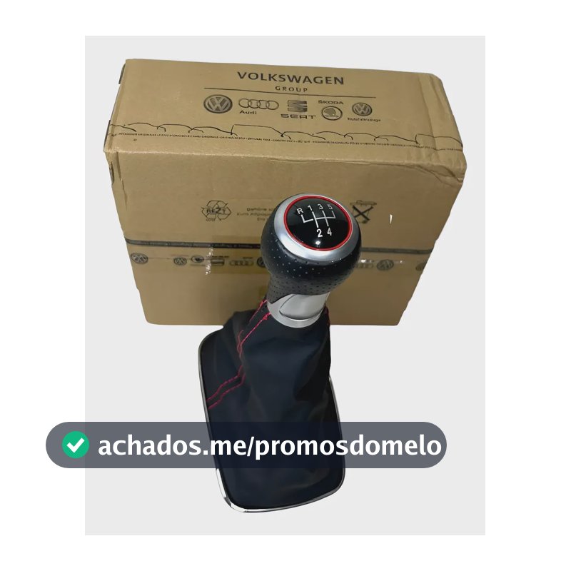 Manopla E Coifa Vw Golf Mk4/mk4.5 Bora Design Original Vermelho