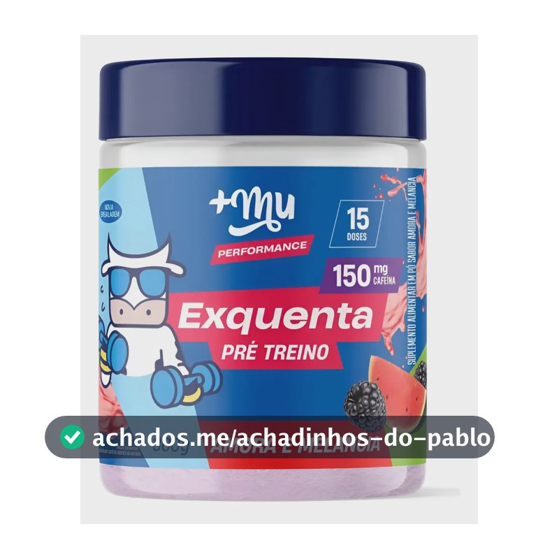 Pré Treino Cafeína Exquenta Pink Lemonade Muke Mais Mu 300 Sabor Amora