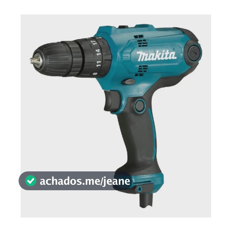 Parafusadeira Furadeira De Impacto 320 Watts Hp0300 - Makita Azul 127v