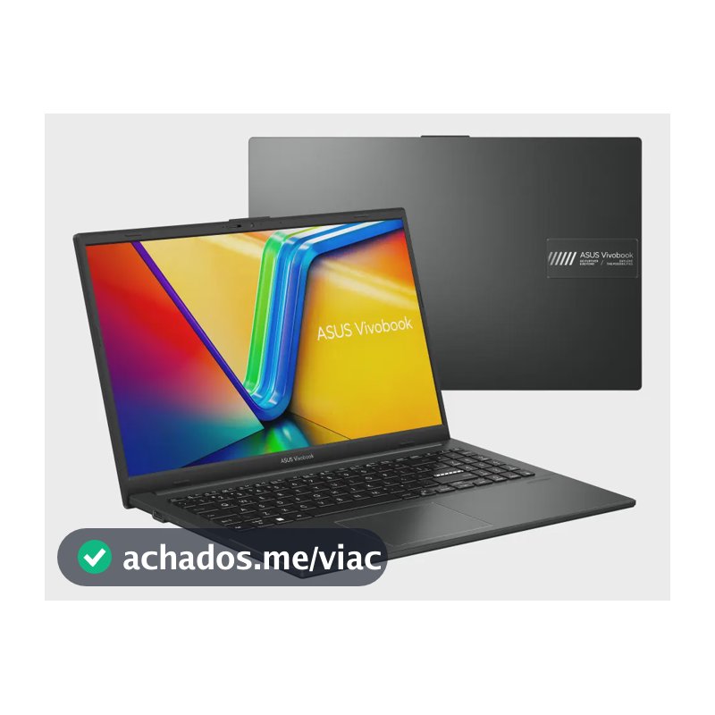 Notebook ASUS VivoBook Go 15, AMD Ryzen 5 7520U, 8GB RAM, 512GB SSD, KeepOS/Linux, Tela 15,6" FHD, Mixed Black - E1504FA-NJ732