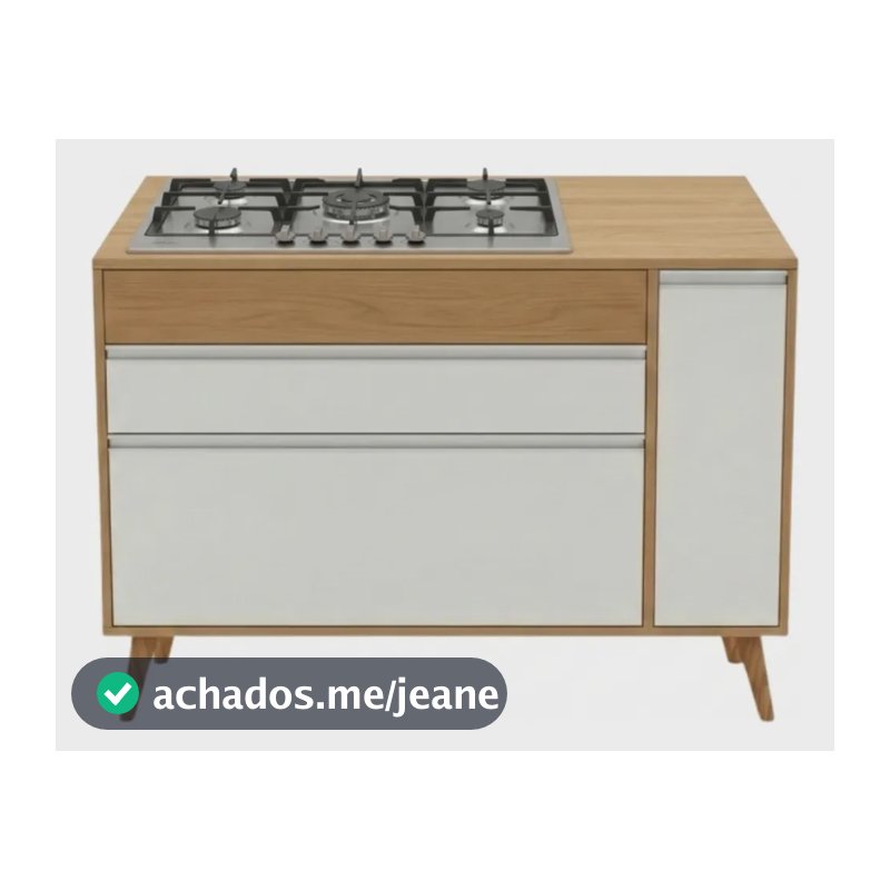 Balcão Para Cooktop Bocas 5 Gaveta Porta Temperos Panelas Gaveteiro Cozinha 2 Gavetas