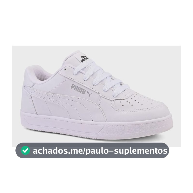 Tênis Puma Caven Masculino Original Macio Casual Leve Full Branco Animal Print 43 Br