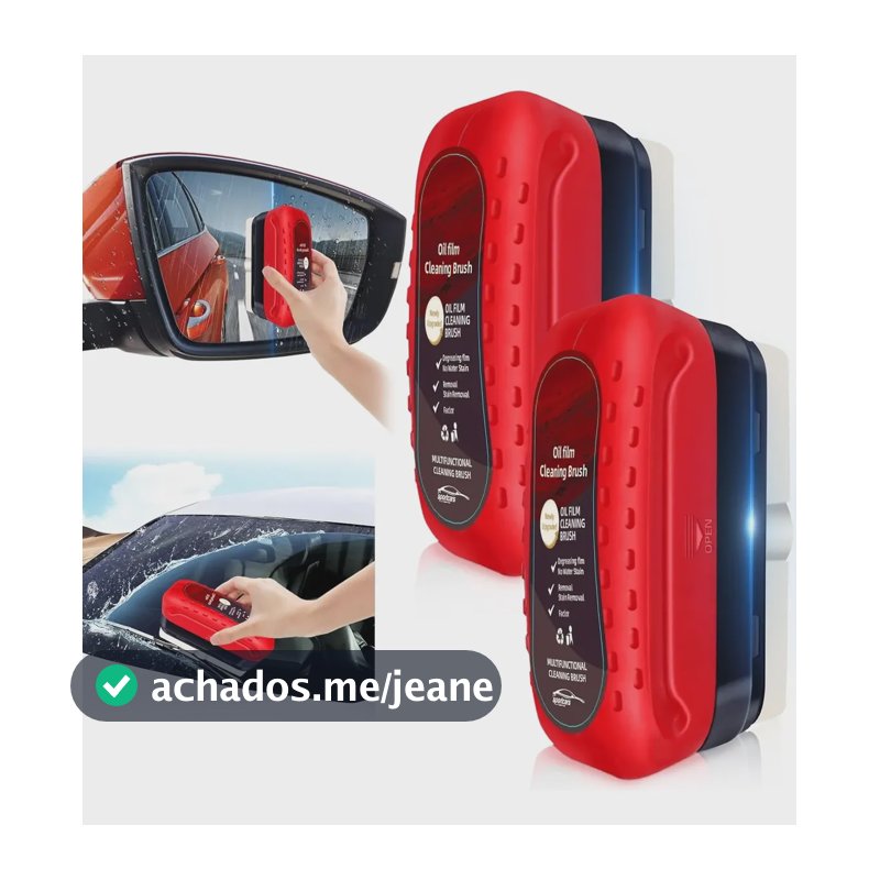 Kit 2 Escovas Limpa Vidro Automotivo + 240ml Limpeza