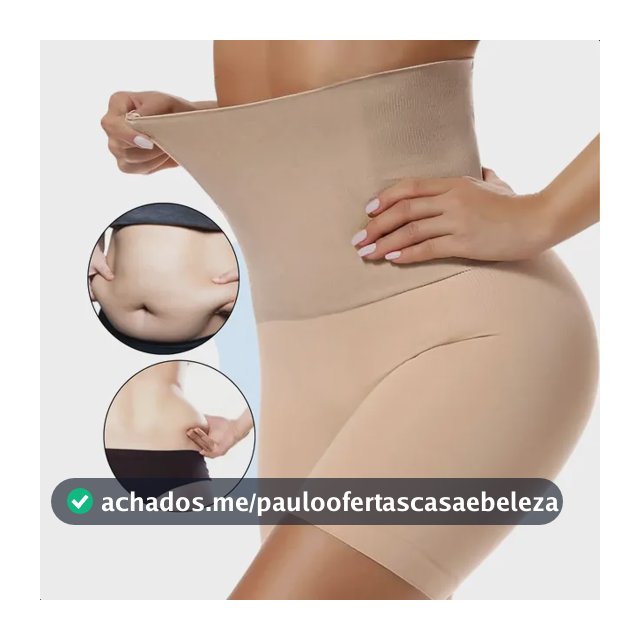 Cinta Modeladora Feminina Short Reduz Medidas Compressão