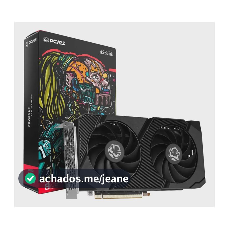 Placa De Vídeo Pcyes Radeon Rx 7600 Edge 8gb Gddr6 128-bit