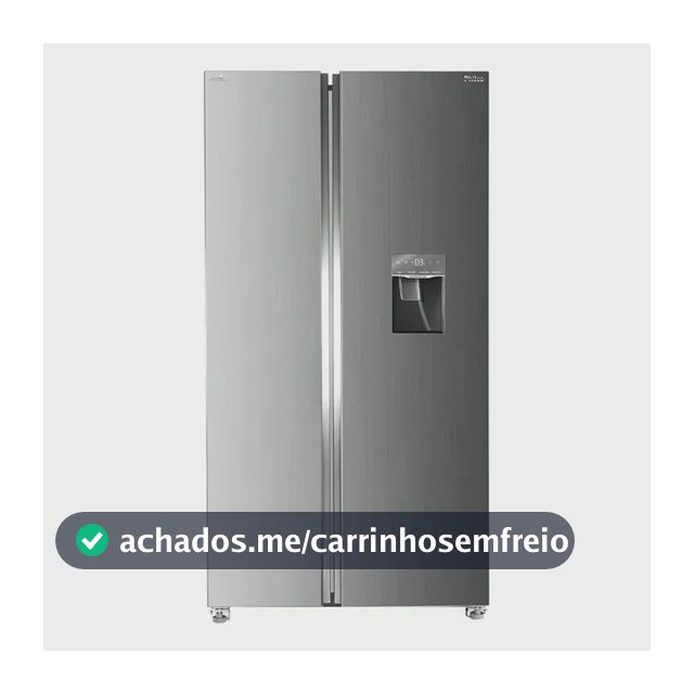 Geladeira Philco Prf535id Side By Side Inverter 434l Cor Inox