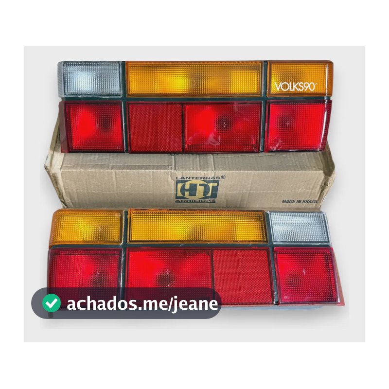 Lanterna Traseira Gol Quadrado G1 1987 88 89 90 91 92 93 94 Ambos Lados Tricolor