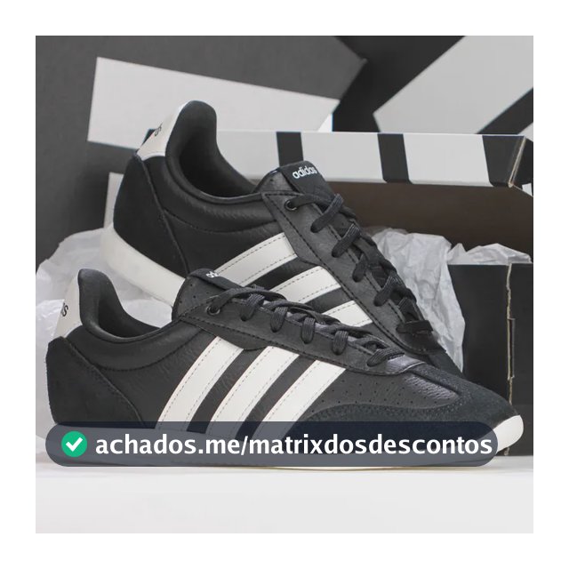 Sneaker adidas Barreda Lo Black White Autêntico Preto 44 Br