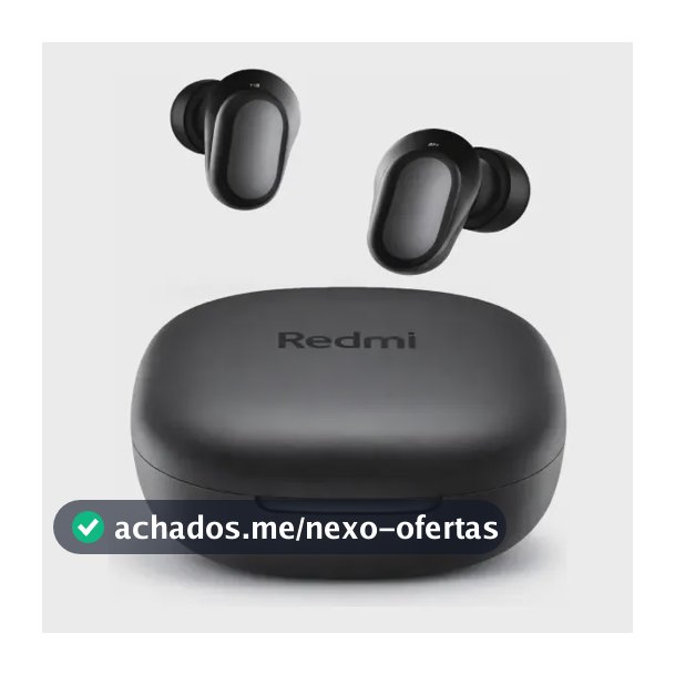 Fone De Ouvido Bluetooth Xiaomi Redmi Buds 6 Play Preto Preto