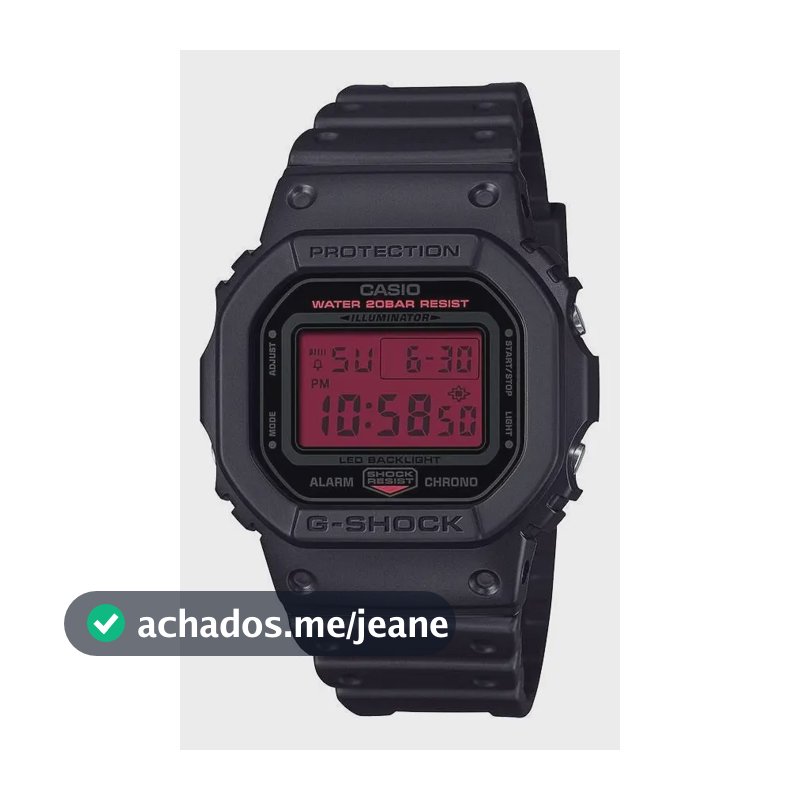 Relógio Casio G-shock Black And Bold Red Dw-5600bbr-1dr