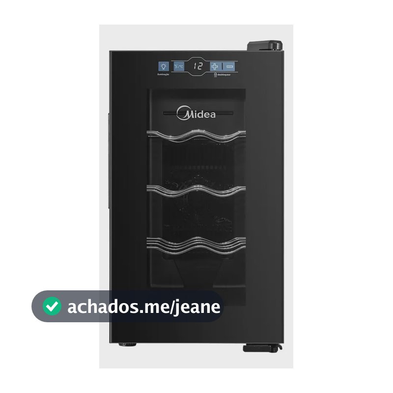 Adega Climatizada De Vinho 8 Garrafas Bivolt Midea