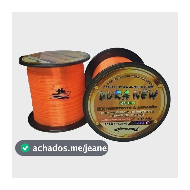 Linha Duranew 0.35mm 500m Monofilamento Nova Duranium Cores
