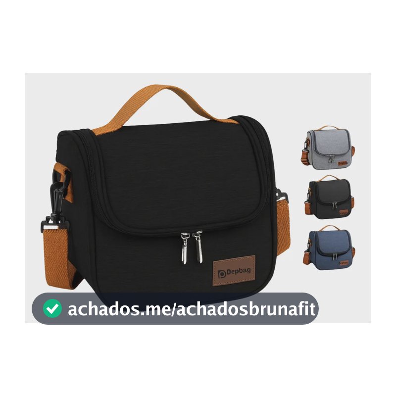 Bolsa Térmica Marmiteira Para Transportar Alimentos Quentes Cor Preta