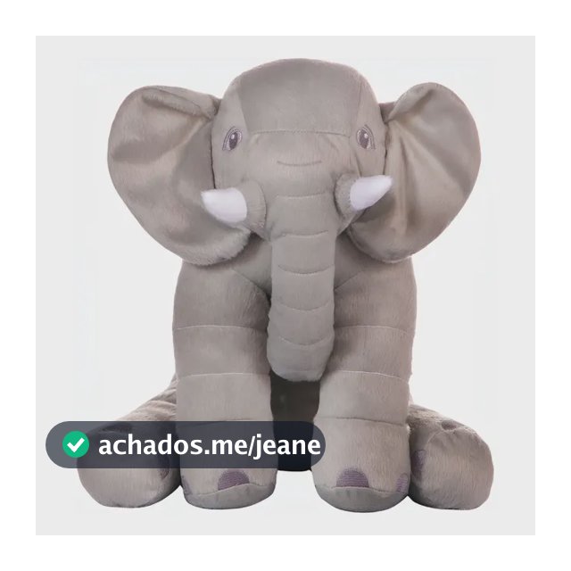 Almofada Elefante De Pelúcia Antialérgico Conforto E Fofura