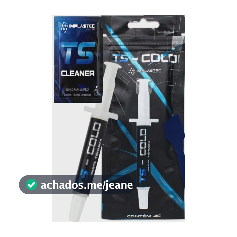 Pasta Térmica  Alto Desempenho Ts Cold 10.5 W/m.k 4g Premium Cinza
