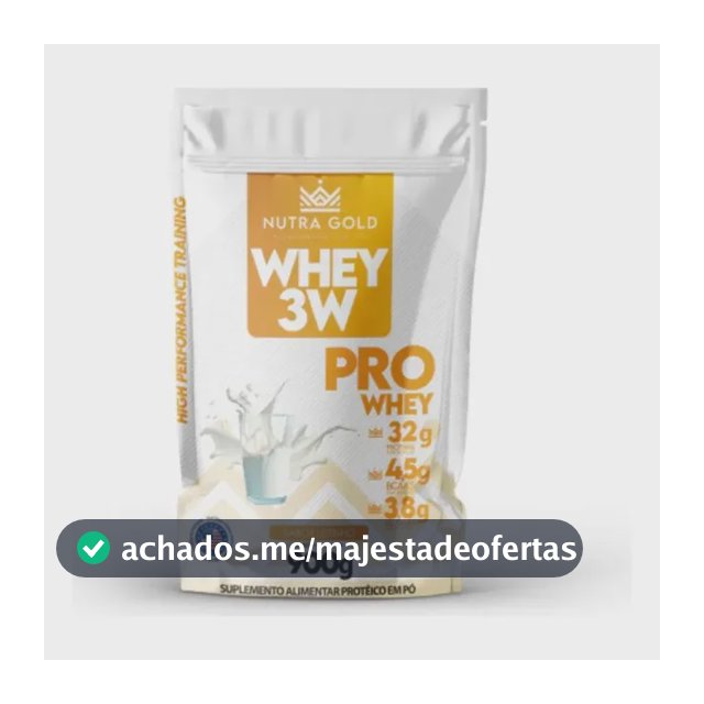 Whey Nutra Gold Pro Whey 3w 32g Proteínas 900g Sabor Leite