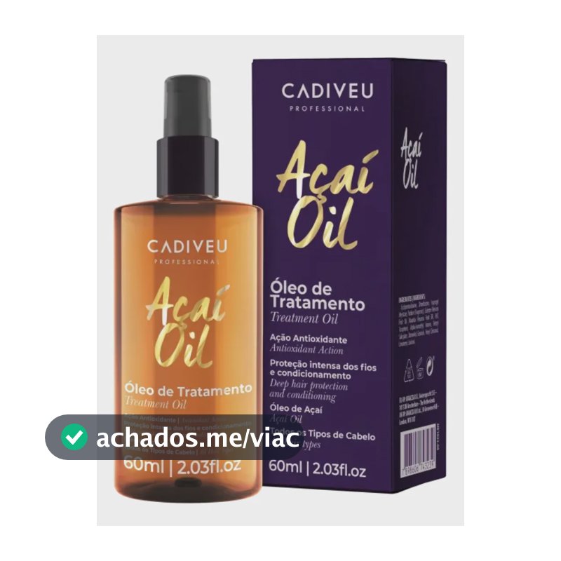 Cadiveu Açaí Oil Óleo De Tratamento Capilar 60ml
