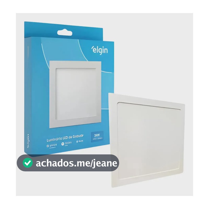 Luminaria Led De Embutir 24w 6500k Elgin Branco