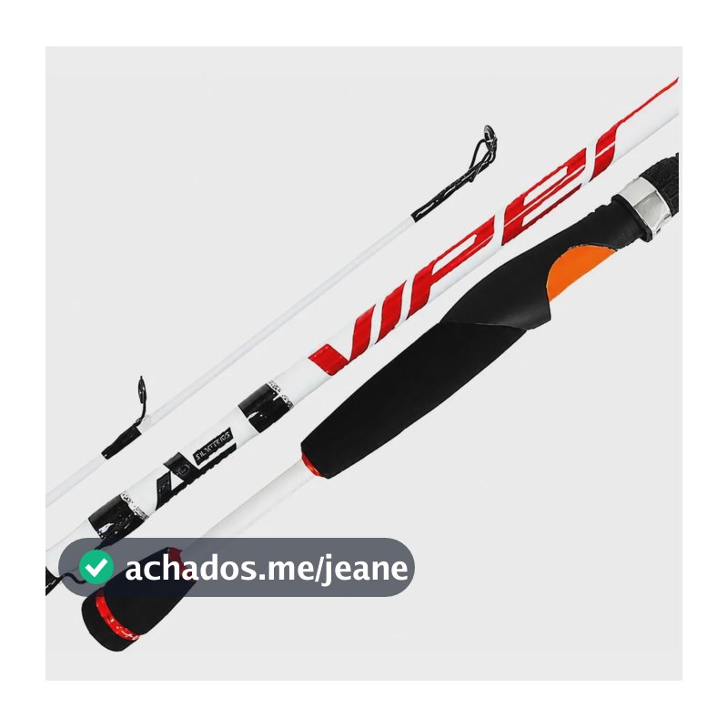 Vara De Molinete 2 Partes 1,90mt Carbono Viper Albatroz 14lb