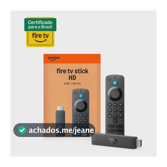 Fire Tv Stick Hd 2a Geração Ger 26 Preto De Voz