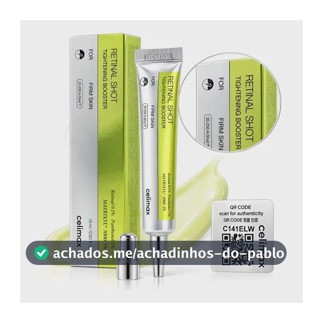 Retinal Shot 0.1% Coreano Anti Idade Rugas Firmeza O Melhor Todo Tipo De Pele Noite