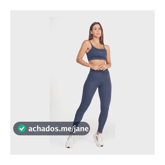 Conjunto Fitness Feminino Academia Top E Calça Poliamida