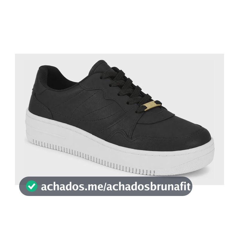 Tênis Vizzano Feminino Casual Ultra Confortável Original Preto/branco 37 Br