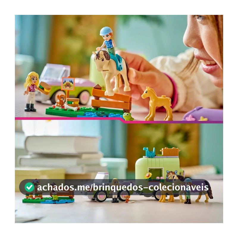 Conjunto de trailers LEGO® Friends para cavalos e potros 42695
