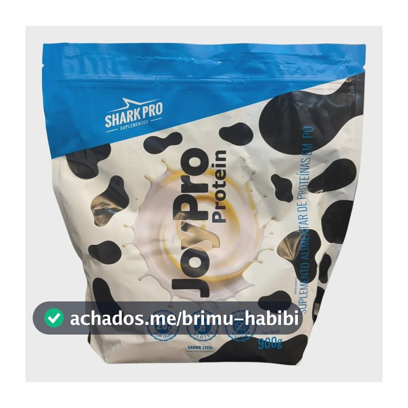 Whey Refil Joypro Shark Pro Proteína Soro Leite 900g Leite