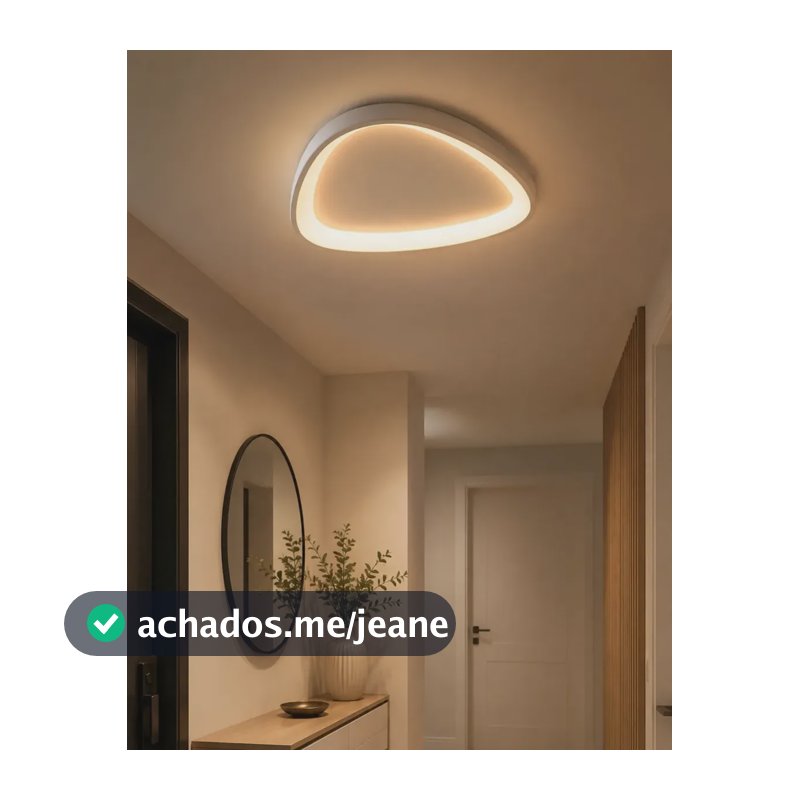 Lustre Plafon Led Moderno Sobrepor Grande 3 Em 1 Quarto Sala