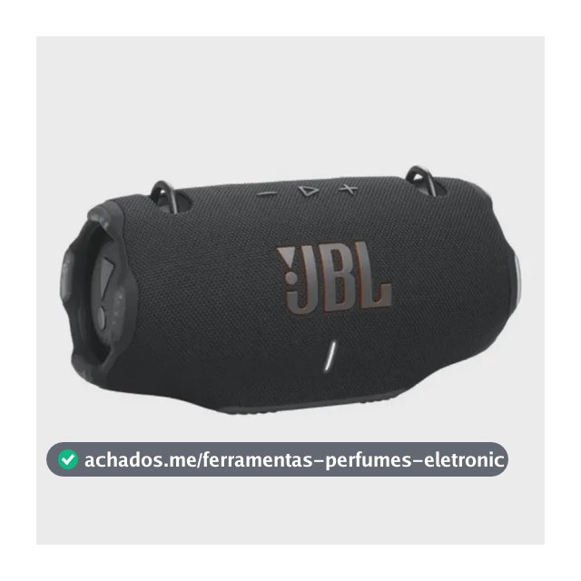Caixa de Som Bluetooth Portátil Xtreme 4 JBL Cor Preta