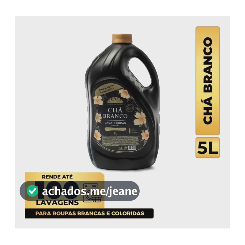 Lava-roupas Líquido Coala Laundry - Chá Branco 5l