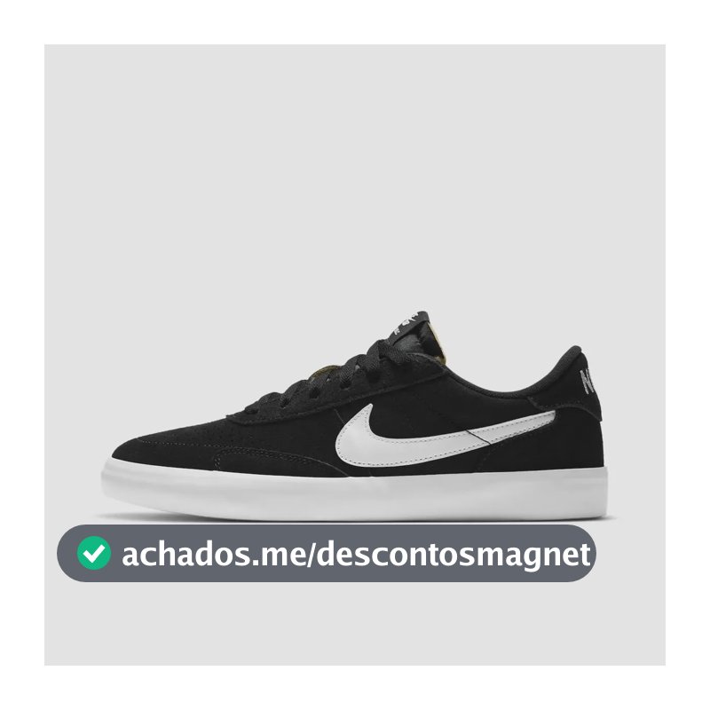Tênis Nike Sb Heritage Vulc Masculino Preto/branco 41 Br