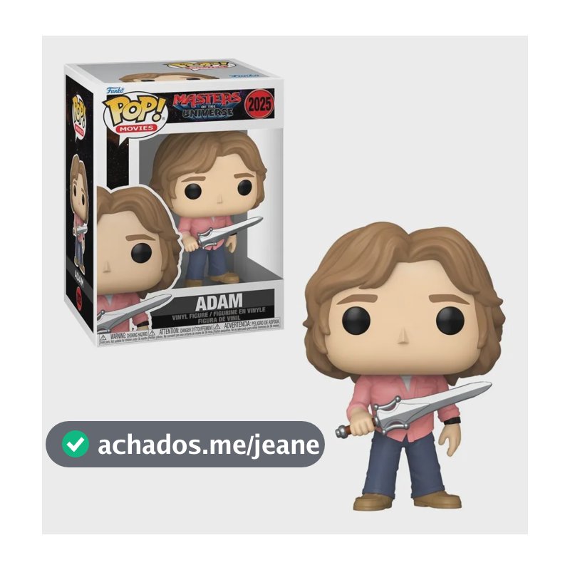 Boneco Funko Pop! Adam dos Mestres do Universo Live Action