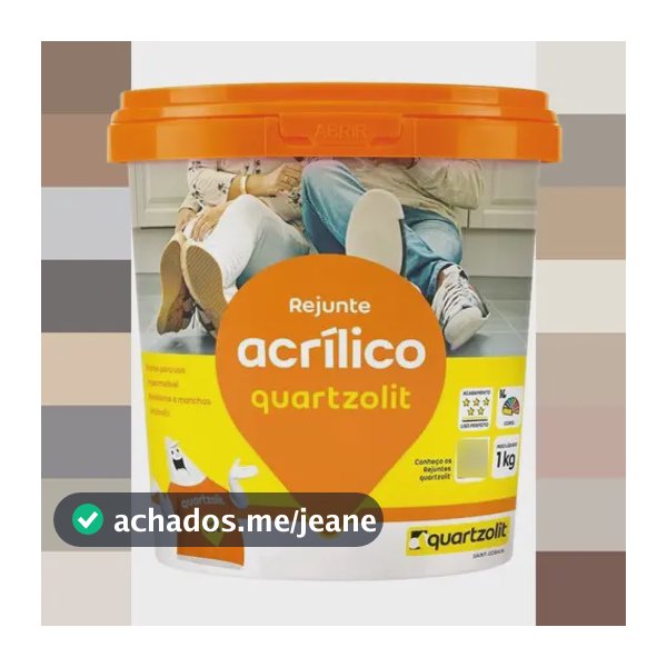Rejunte Acrílico Branco Quartzolit Pronto Para Uso