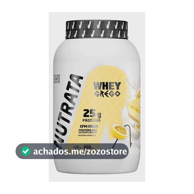Whey Grego 3W Pote 900g Mousse de Maracujá Nutrata