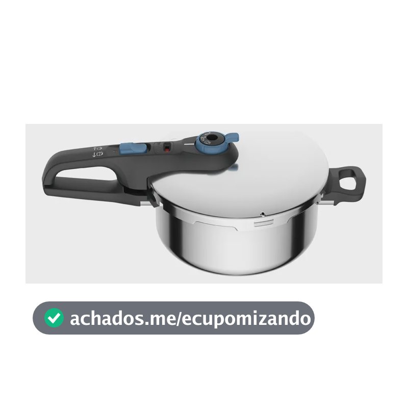 Panela De Pressão Rochedo Inox Trendy 4 litros Fechamento Externo