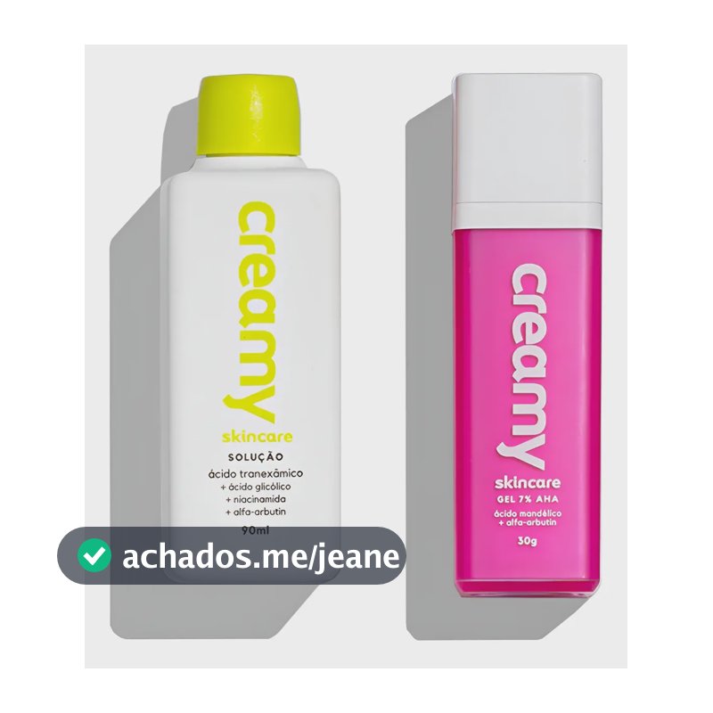 Kit Creamy Anti-manchas E Clareador Ácido Mandélico 7% + Ácido Tranexâmico 3%