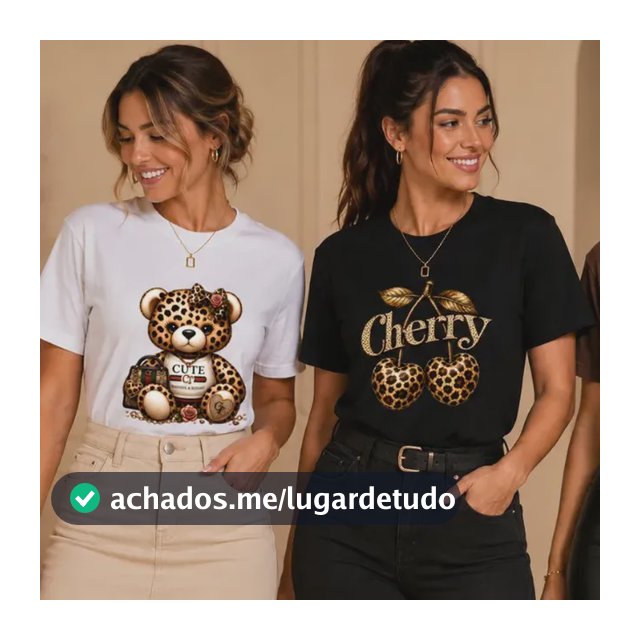Kit 3 Camisetas T-shirt Feminina 100% Algodão Blusa Premium