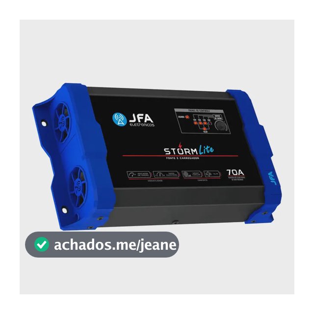 Fonte Automotiva JFA 70A Storm Lite 3500W Bivolt Sistema Som Carro