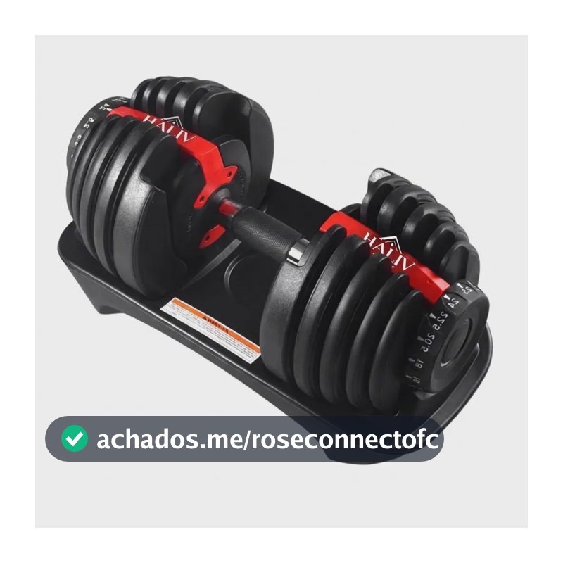 Halter Regulável Ajustável 2 A 24kg Musculação Academia Treino Em Casa
