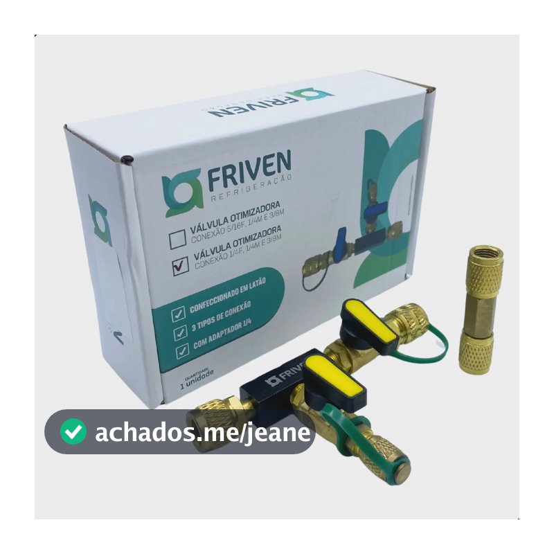 Valvula Otimizadora 1/4f X 1/4m X 3/8m C/ Adapt 1/4 Friven