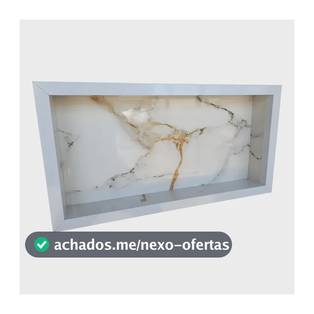 Nicho Porcelanato Banheiro Branco Porta Shampoo Prateleira