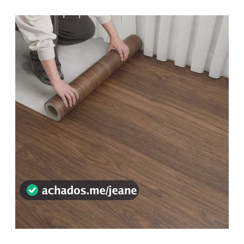 Adesivo P/ Piso Pvc 40x3m Textura De Madeira Varias Cores Madeira Escuro