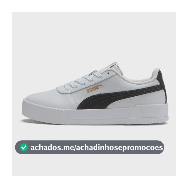 Tênis Carina Feminino Puma Branco E Preto 35 Br