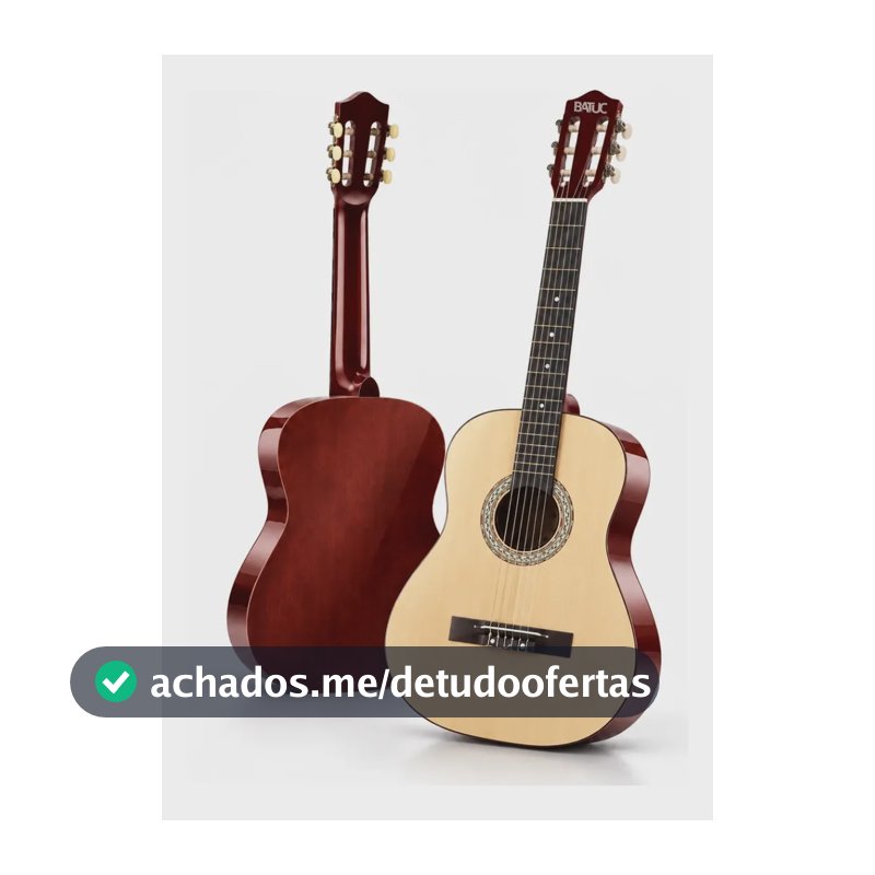 Violão Acústico Iniciante Clássico Batuc Bn50 6 Cordas Nylon Estudante Cor Natural