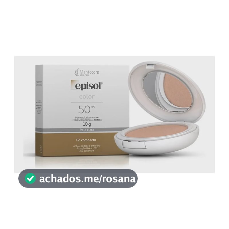 Mantecorp protetor solar pó compacto fps 50 Tom Claro