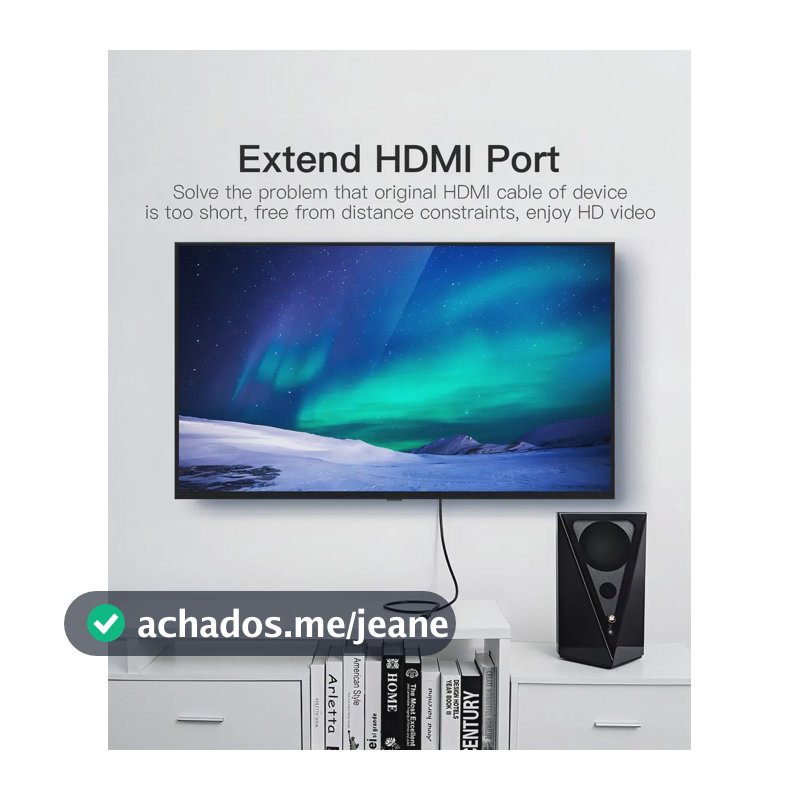 Vention - Extensão Hdmi 2.0 4k 60fps Hdr Tv Game Ps4 Ps5 1m