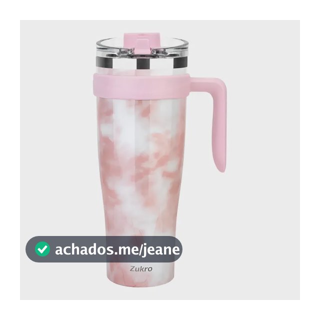 Copo Térmico Inox Com Alça Canudo E Tampa 1480ml