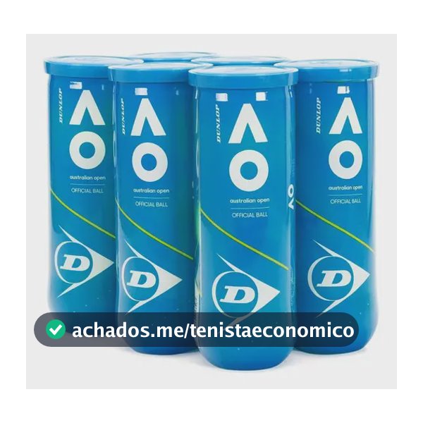 Bola De Tênis Dunlop Australian Open Pack C/6 Tubos